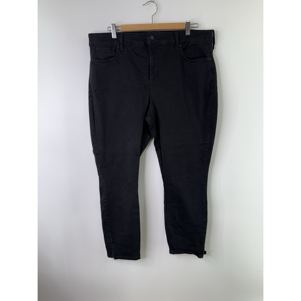 NYDJ Ami Skinny Ankle Black Jeans 26" Inseam / 12.5" Rise Women's Size 18